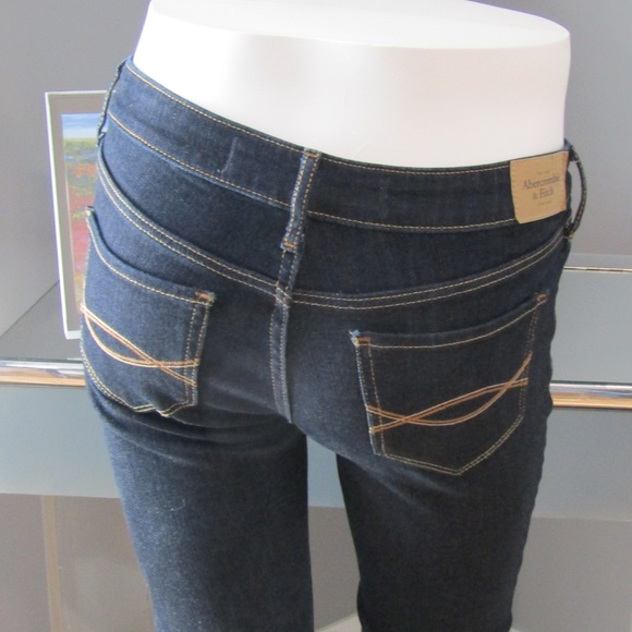 Abercrombie & Fitch The A&F Boot Dark Wash Jeans - Picture 4 of 6